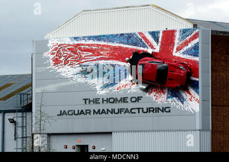 L'usine de Castle Bromwich, Jaguar, Birmingham, UK Banque D'Images