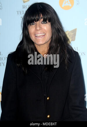 Mar 20, 2018 - Claudia Winkleman fréquentant le programme RTS Awards 2018, l'hôtel Grosvenor House à Londres, Angleterre, RU Banque D'Images