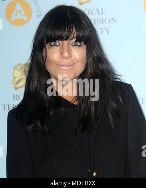 Mar 20, 2018 - Claudia Winkleman fréquentant le programme RTS Awards 2018, l'hôtel Grosvenor House à Londres, Angleterre, RU Banque D'Images