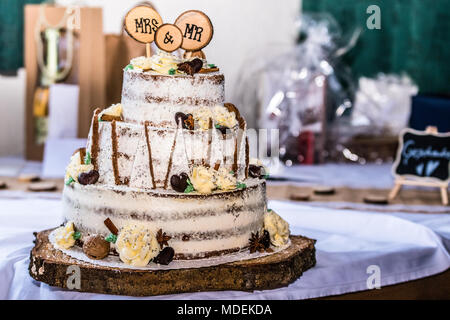 Un élégant décor de mariage / clichés détaillés Banque D'Images