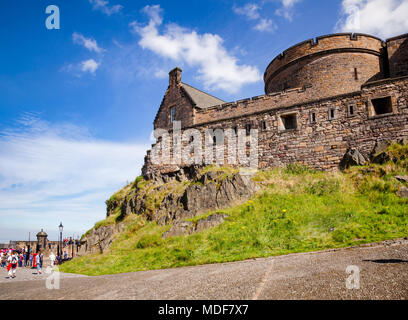 Forteresse historique du château construit sur un rocher volcanique Castle, Scotland, UK Banque D'Images