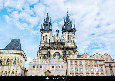 Église Notre Dame avant Tyn en place de la vieille ville, Prague, République tchèque. Scène de l'architecture. Destination de voyage. Banque D'Images