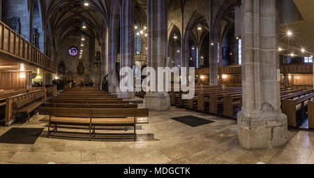 St George's Collegiate Church (stiftkirche) à Tubingen. Banque D'Images