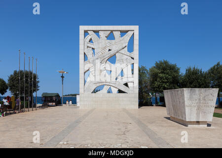 Monument aux combattants tombés et les victimes de la terreur fasciste. Rovinj, Croatie Banque D'Images