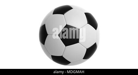 Rendu 3d De Style Argile En Cuir Blanc Ballon De Football Porte