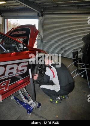 Oulton Park, Cheshire UK. 24 novembre 2017. Journée d'essai pour Civic Honda coupe Banque D'Images