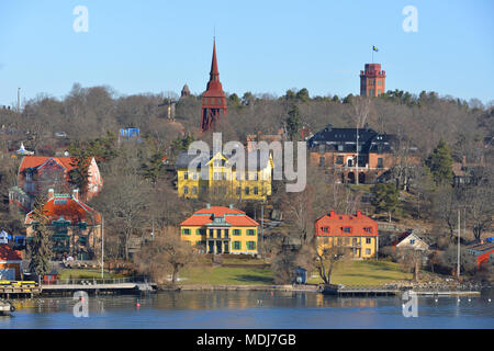 Vue de la ville de mer Banque D'Images