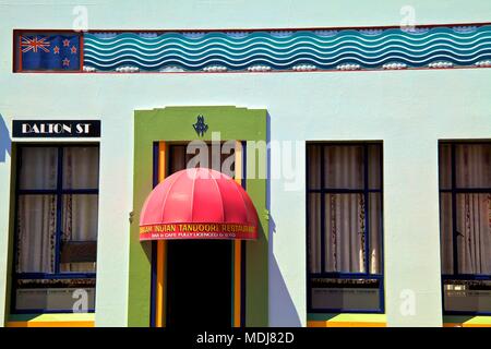 Hildebrandts bâtiment Art déco, Napier, Hawkes Bay, Nouvelle-Zélande, au sud ouest de l'Océan Pacifique Banque D'Images