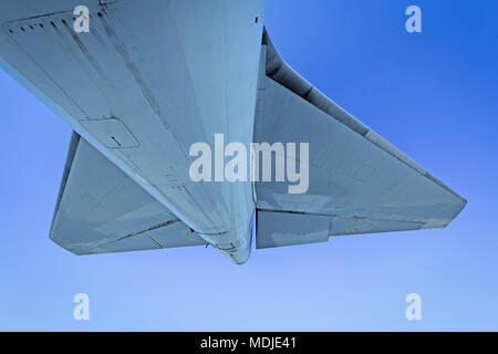 L'empennage d'un Boeing 747-400 Banque D'Images