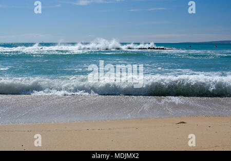 Mousseux frais paysage océan couleurs turquoise Majorque Banque D'Images