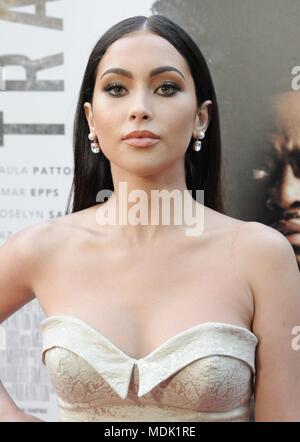 Los Angeles, CA, USA. Apr 19, 2018. Priscilla Quintana aux arrivées de TRAFFIK Premiere, Hollywood ArcLight, Los Angeles, CA, 19 avril 2018. Photo par : Dee Cercone/Everett Collection Crédit : Everett Collection Inc/Alamy Live News Banque D'Images