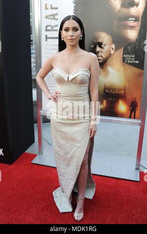 Los Angeles, CA, USA. Apr 19, 2018. Priscilla Quintana aux arrivées de TRAFFIK Premiere, Hollywood ArcLight, Los Angeles, CA, 19 avril 2018. Photo par : Dee Cercone/Everett Collection Crédit : Everett Collection Inc/Alamy Live News Banque D'Images