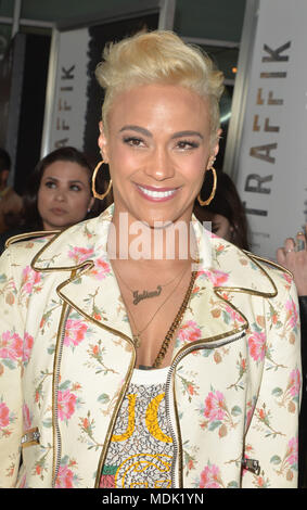 Los Angeles, CA, USA. Apr 19, 2018. Paula Patton au Los Angeles premiere de TRAFFIK au ArcLight Hollywood le 19 avril 2018 à Los Angeles, Californie. Credit : Koi Sojer/Snap'n u Photos/media/Alamy Punch Live News Banque D'Images