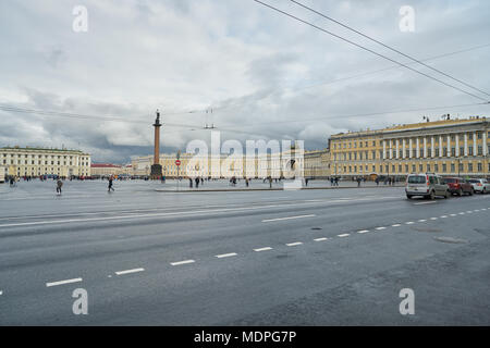 SAINT PETERSBURG - CIRCA Octobre 2017 : Saint Petersburg paysage urbain dans la journée. Banque D'Images