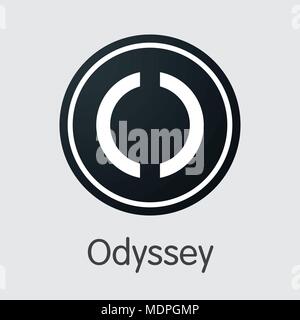 Odyssey - Devise Crypto Web Vecteur Icône. Illustration de Vecteur