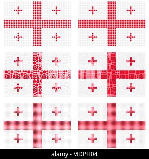 La Géorgie Mosaïque . Illustration de Vecteur