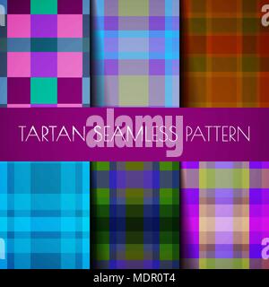 Motif tartan transparente Illustration de Vecteur