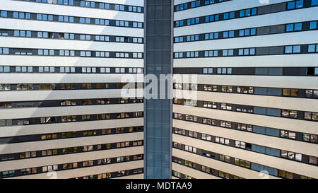 Photo aérienne du Sillon la façade de l'immeuble dans la ville de Nantes, Loire Atlantique, France Banque D'Images