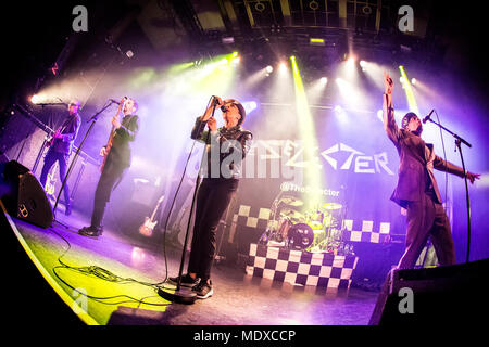 La Norvège, Oslo. 20 avril 2018. L'Anglais ska The Selecter effectue un concert live de la Rockefeller à Oslo. Ici singer Pauline noir est vu sur scène avec Arthur Hendrickson. (Photo crédit : Gonzales Photo - Terje Dokken). Gonzales : Crédit Photo/Alamy Live News Banque D'Images