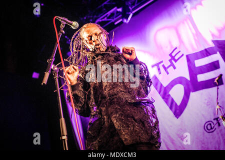 La Norvège, Oslo. Le 20 avril 2018. L'Anglais ska Le Beat effectue un concert live de la Rockefeller à Oslo. Ici singer et grille-pain Ranking Roger est vu sur scène. (Photo crédit : Gonzales Photo - Terje Dokken). Gonzales : Crédit Photo/Alamy Live News Banque D'Images