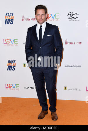 Beverly Hills, CA, USA. Apr 20, 2018. 20 avril 2018 - Los Angeles, Californie - Peter Facinelli. 25e course annuelle pour effacer MS gala tenu au Beverly Hilton Hotel Crédit photo : Birdie Thompson/AdMedia Crédit : Birdie Thompson/AdMedia/ZUMA/Alamy Fil Live News Banque D'Images