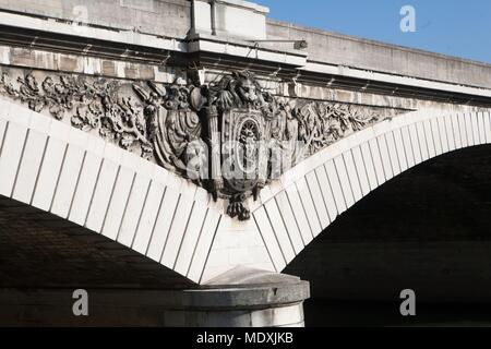 Paris 5ème /12e arrondissement, le pont d'Austerlitz, Banque D'Images