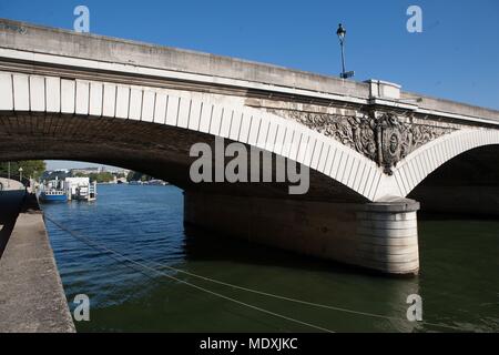 Paris 5ème /12e arrondissement, le pont d'Austerlitz, Banque D'Images