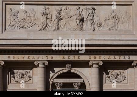 Paris, Rue de l'Ecole de médecine, Faculté de Pharmacie, Banque D'Images