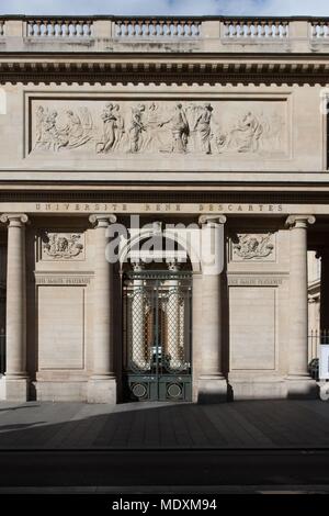 Paris, Rue de l'Ecole de médecine, Faculté de Pharmacie, Banque D'Images