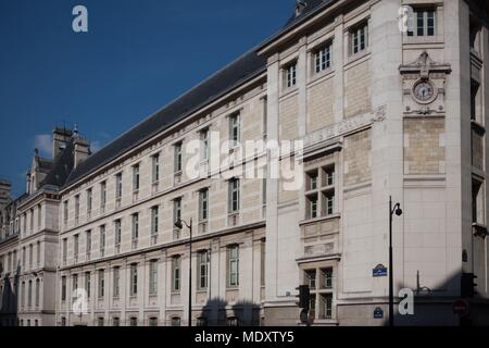 France, Ile de France, Paris, rue saint jacques , Lycée Louis le Grand, Banque D'Images