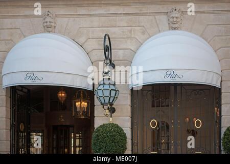 Paris, 1e arrondissement, 15 Place Vendôme, Hôtel Ritz, Banque D'Images