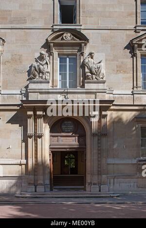 Paris, 5ème arrondissement, rue d'ulm, l'Ecole Normale Supérieure (Normale Sup', ENS) Banque D'Images