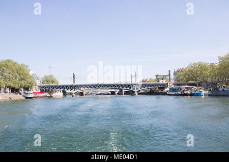 France, Lyon, quais de la Saône, Pont Kitchener Marchand, Banque D'Images