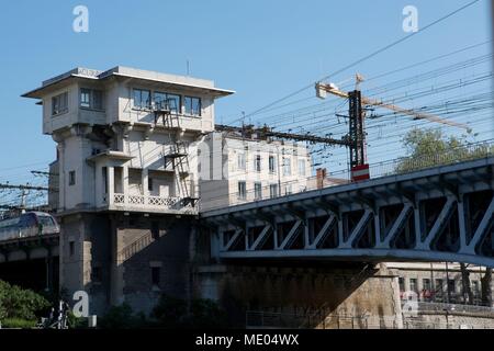 France, Lyon, quais de la Saône, Pont Kitchener Marchand, Banque D'Images