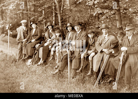 Une Camera Club sortie dans les années 1920 Banque D'Images