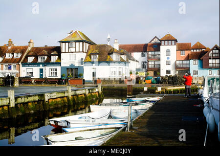 Lymington Quay, New Forest, Hampshire Banque D'Images