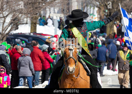 St-Patrick's 2018 Richmond Qc. Banque D'Images