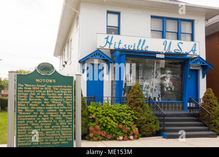 Hitsville USA Detroit Michigan Banque D'Images