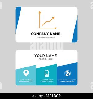 L'analyse de données en ordre décroissant carte de visite, modèle de conception pour votre entreprise, créative et moderne Carte d'identité propre Vector Illustration Illustration de Vecteur