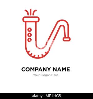 Modèle de conception de logo entreprise Saxophone, icône vecteur Business Entreprise Illustration de Vecteur