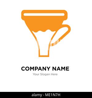 Modèle de conception de logo entreprise entonnoir, icône vecteur Business Entreprise Illustration de Vecteur