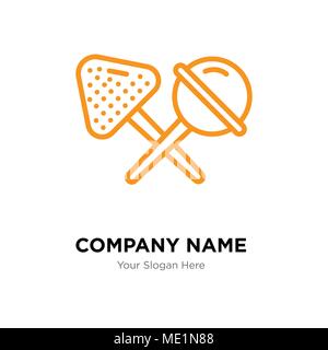 Candy company logo design, modèle de business entreprise icône vecteur Illustration de Vecteur