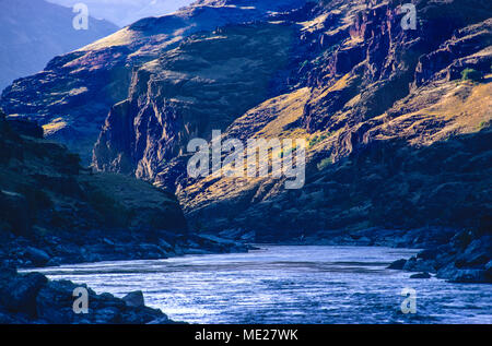 Hells Canyon, Snake River, gorges les plus profondes d'Amérique du Nord (2400 m), forme la frontière de l'Idaho et l'Oregon. Norton photographe a mené la lutte pour arrêter Banque D'Images