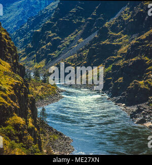 Hells Canyon, Snake River, gorges les plus profondes d'Amérique du Nord (2400 m), forme la frontière de l'Idaho et l'Oregon. Norton photographe a mené la lutte pour arrêter Banque D'Images