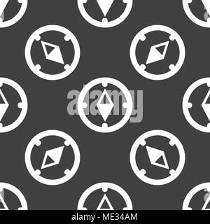 L'icône Web Compass design plat. Modèle gris transparent. Vector EPS10 Illustration de Vecteur