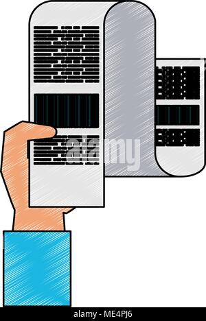 Le projet de loi commercial paper scribble Illustration de Vecteur