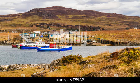 Île de Ulva, au large de l'île de Mull, Hébrides intérieures, de l'Écosse. Ulva est l'objet d'un rachat de la communauté Banque D'Images