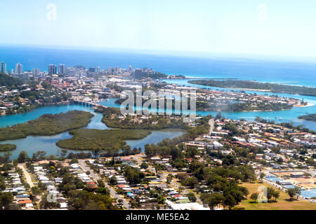 Tweed Heads sur la Nouvelle Galles du Sud et du Queensland en Australie à la frontière Banque D'Images