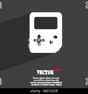 Symbole icône Tetris télévision web design moderne avec grande ombre et de l'espace pour votre texte. Vector illustration Illustration de Vecteur