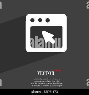 La boîte de dialogue symbole icône moderne télévision web design avec ombre et de l'espace pour votre texte. Vector illustration Illustration de Vecteur